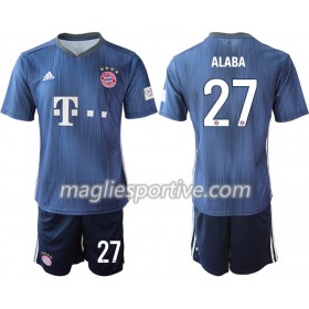 Completo Calcio Bayern Monaco ALABA 27 Bambino Divisa Terza 2018/2019